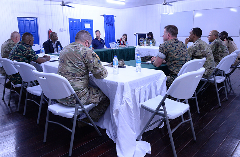 One of the many meetings in preparation for Exercise Tradewinds in July 2023 (GDF Photo)