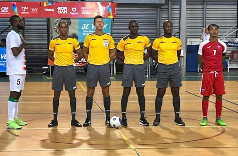 Futsal referees who participated in the inaugural Caribbean Games