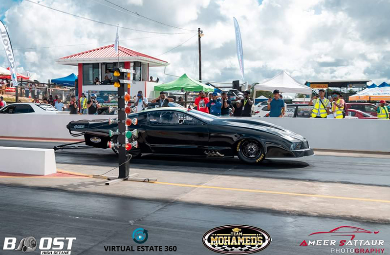 The Team Mohamed’s Pro-Mod on its record-breaking run (Amir Sattar Photography)