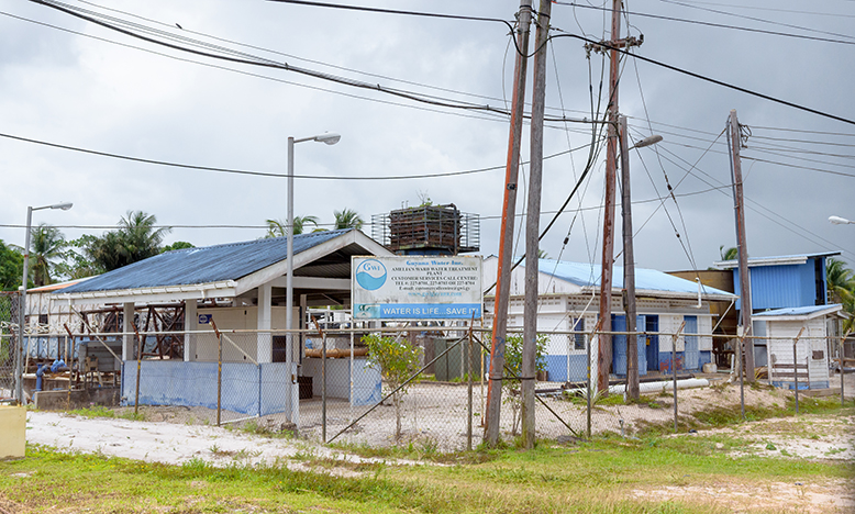 The Guyana Water Incorporated (GWI) Well Station in the community