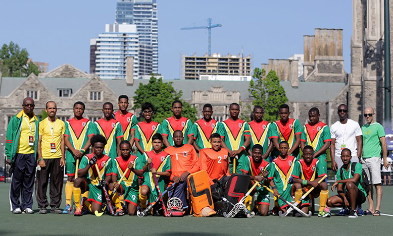 Guyana’s last Under-21 men’s team at the 2016 Junior Pan Am Games in Toronto, Canada