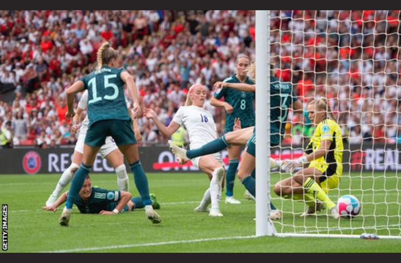 Chloe Kelly scored the winner for England in the Euros final against Germany at Wembley