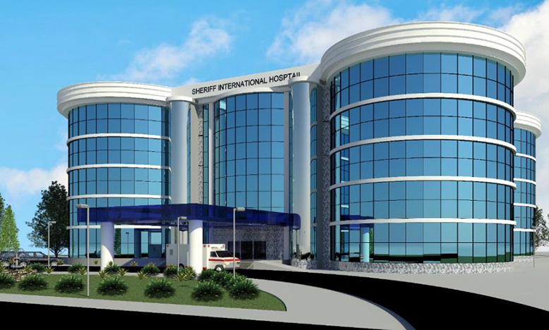 An artist's impression of the Sheriff General Hospital that will be constructed at Aubrey Barker Road, Georgetown