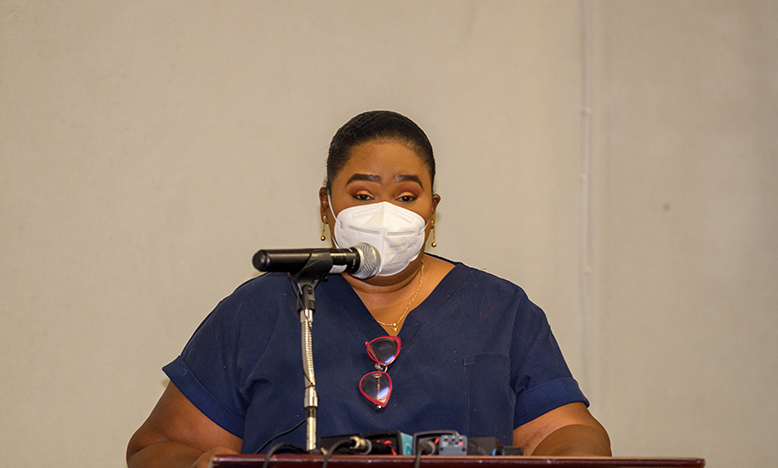 Dr. Tracey Bovell, doctor-in-charge at the Infectious Diseases Hospital (Delano Williams photo) 