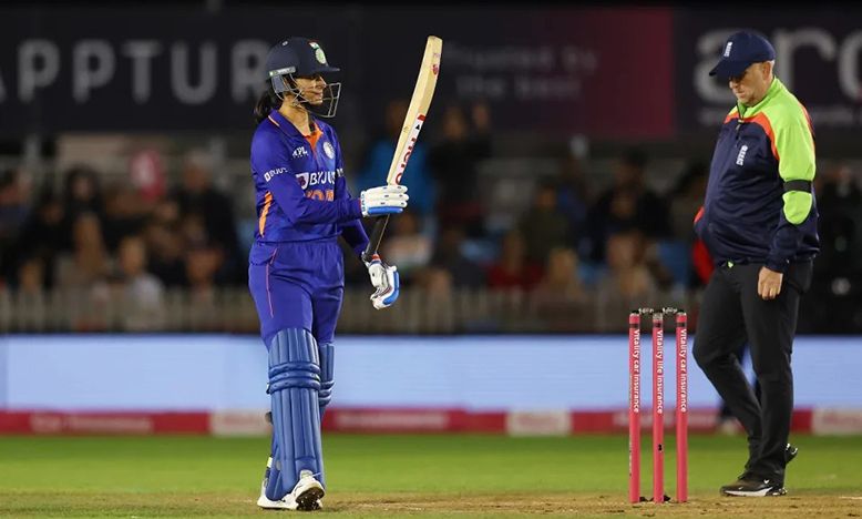 A rapid half-century from Smriti Mandhana left England helpless  (ECB via Getty Images)