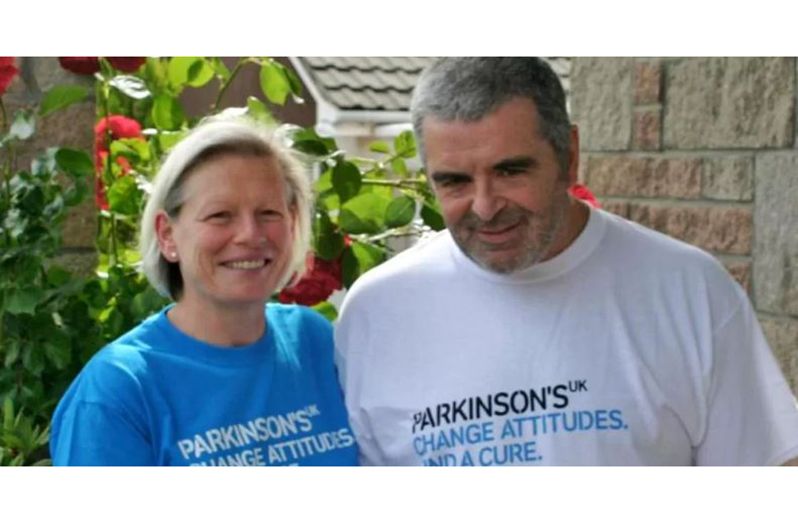 Joy first detected the odour on her husband, Les, who was diagnosed with Parkinson's at the age of 45 (Photo credit: Parkinson’s UK; retrieved from BBC)