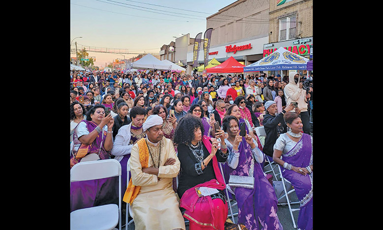 A section of the gathering at the celebration (Dhanpaul Narine photo)