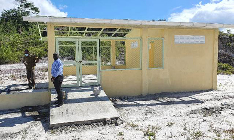 An abandoned structure under the SLED programme to house the Coomacka block-making project in Region 10. Some $4.496 million was pumped into the project