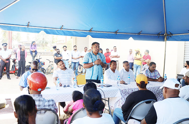 Residents and farmers from several villages along the Corentyne Coast, Region Six (East Berbice–Corentyne), will soon benefit from improved drainage in both the residential and farming communities (Agriculture Ministry photo)
