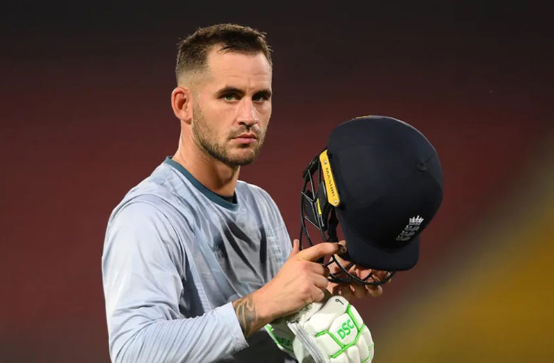 Alex Hales prepares to bat during an England nets session in Karachi (Getty Images)