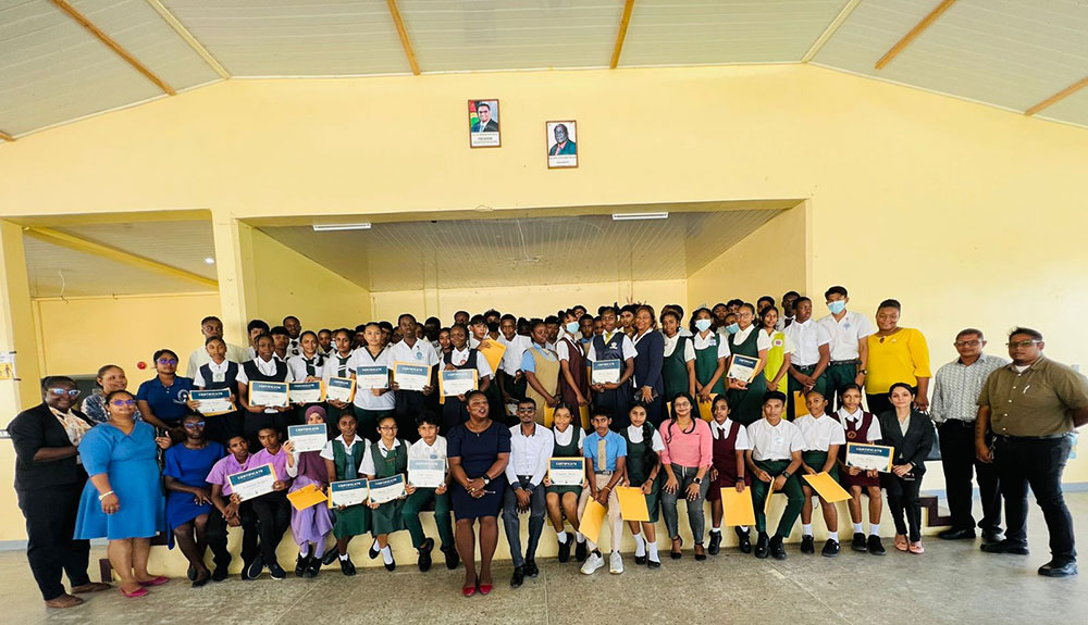 The Guyana Oil and Gas Energy Chamber (GOGEC) has successfully conducted oil and gas training for secondary school students in Berbice, East Coast, Georgetown, West Demerara, Essequibo, and Linden