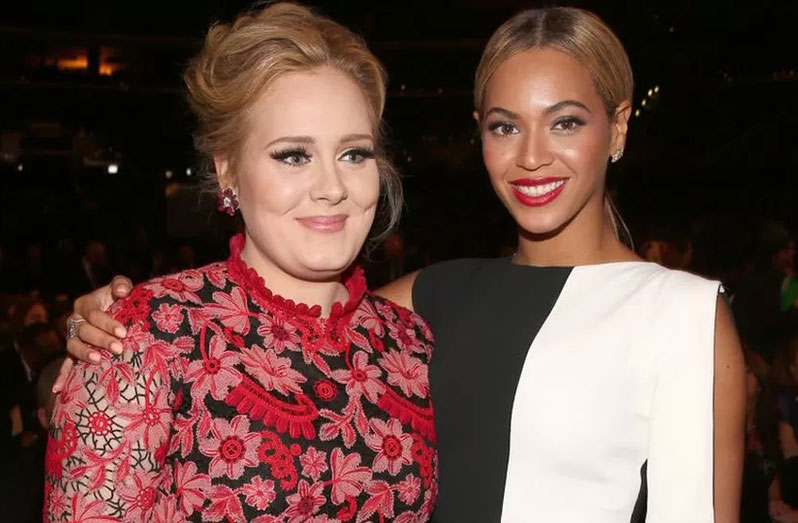 Adele (left) and Beyoncé (GETTY IMAGES)