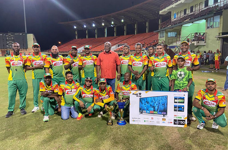 The victorious Regal Masters team with Prime Minister Mark Phillips.