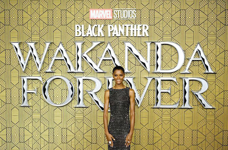 Letitia Wright attends the premiere of ‘Black Panther: Wakanda Forever’ in London, Britain, on November 3, 2022 (REUTERS/Toby Melville/File Photo)