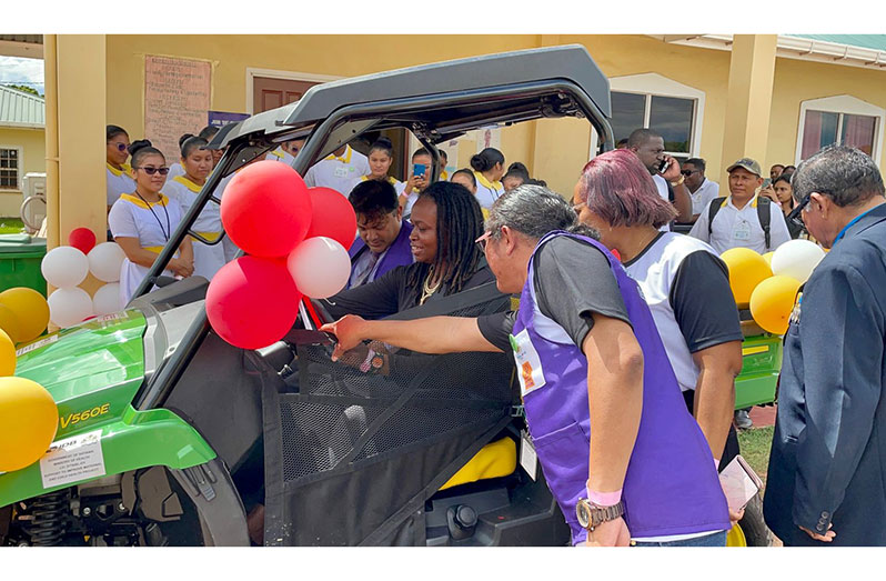 The $3 million ATV which was handed over to the Maternal and Child Health Department at the Lethem Regional Hospital