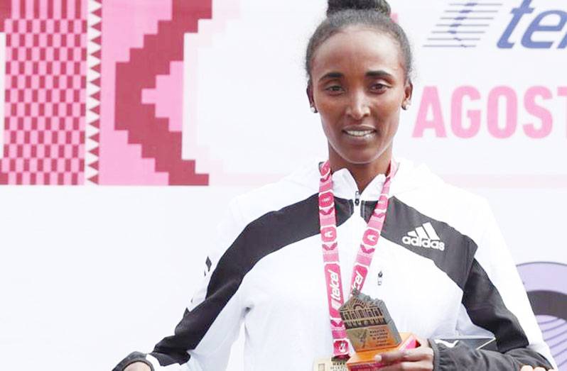 Amane Beriso won August's Mexico marathon in a time that was more than 10 minutes slower than her Valencia performance