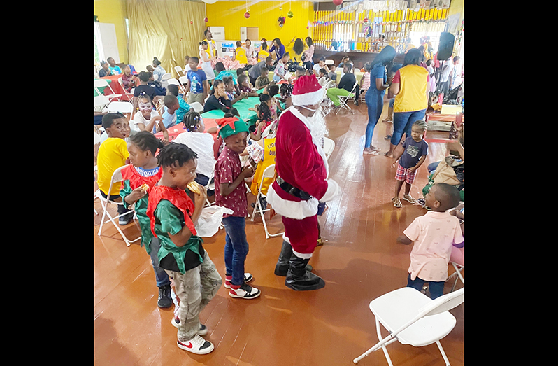 A glimpse of the proceedings during the toy drive