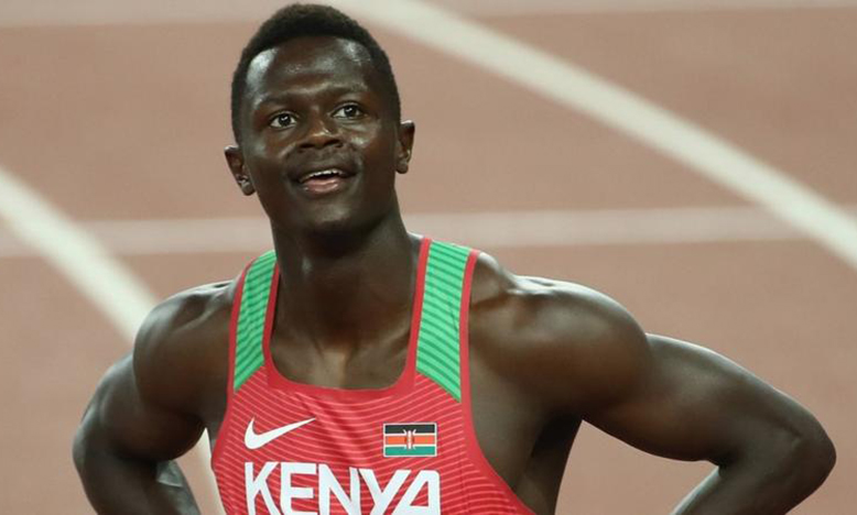 Sprinter Mark Otieno is one of the three Kenyan athletes to receive a ban from the Athletics Integrity Unit.