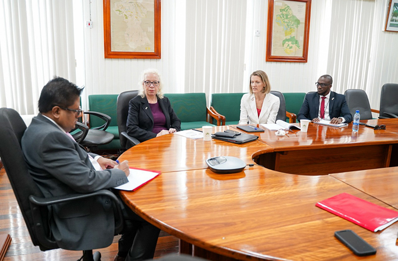 Senior Finance Minister, Dr. Ashni Singh, on Friday, met and held discussions with a visiting UK Envoy