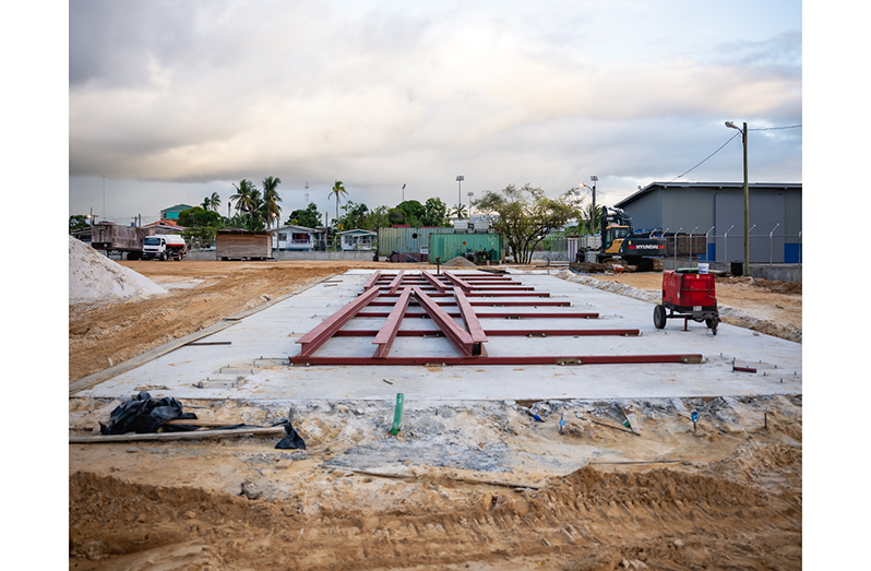 A US$5 million concrete production plant is being constructed at Providence, East Bank of Demerara