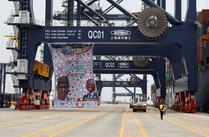 A view shows the newly commissioned Lekki Deep Sea Port in Lagos, Nigeria, January 23, 2023 [Temilade Adelaja/Reuters]