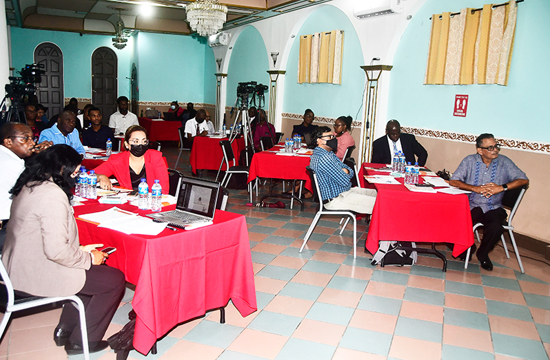 Staff at the opening of the NAC annual retreat