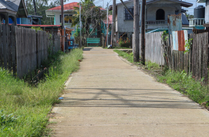 One of the completed road upgrades