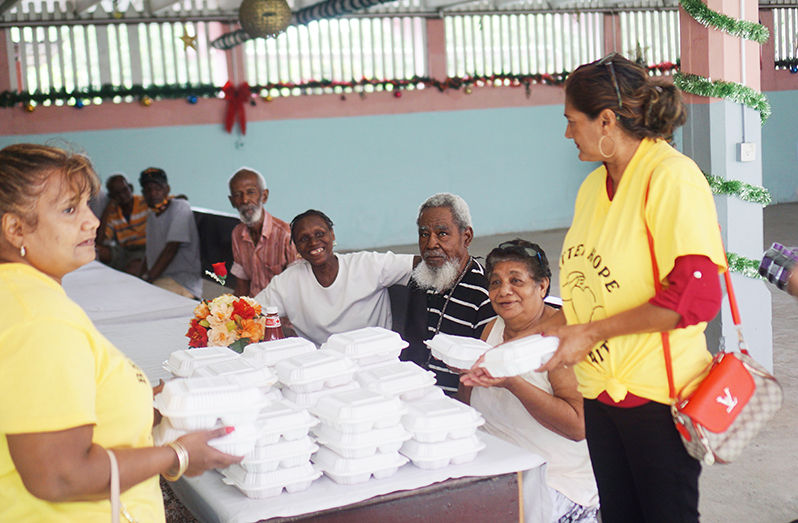 The Better Hope Charity distributed food to the residents of Dharm Shala on Thursday