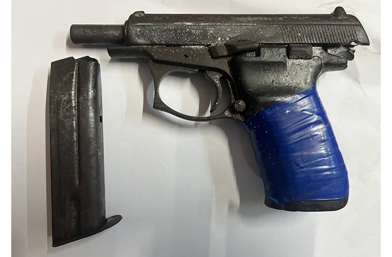 The firearm that was found by the police