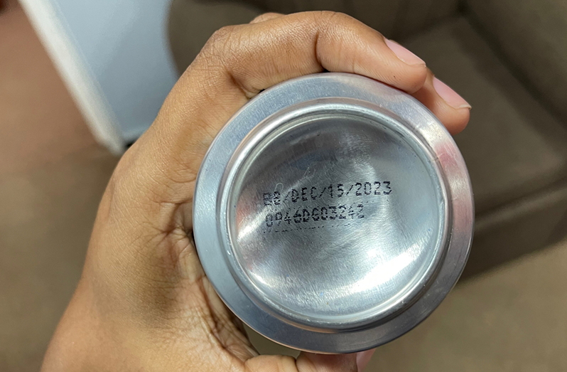 The item marked with a fake expiry date
