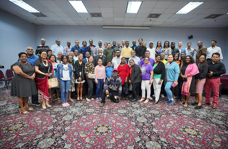 President, Dr. Irfaan Ali updated Guyanese in The Bahamas on the progress being made at home (Office of the President photo)