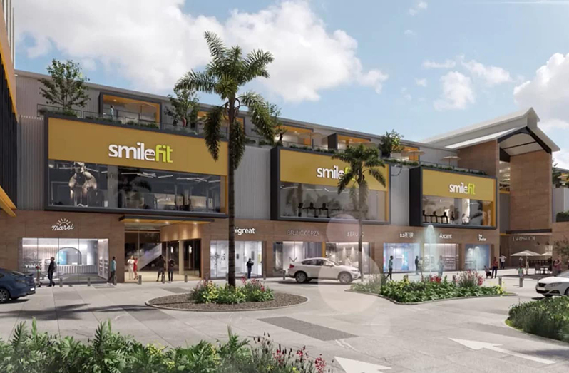 An artist’s impression of a section of the Courts Mega Store