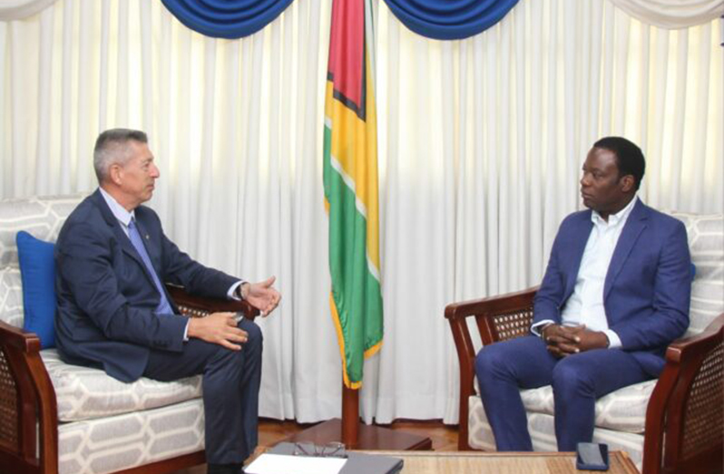 Minister of Foreign Affairs and International Co-operation, Hugh Todd, on Friday met with Nicolás Bouillane de Lacoste, non-resident Ambassador of the Republic of France