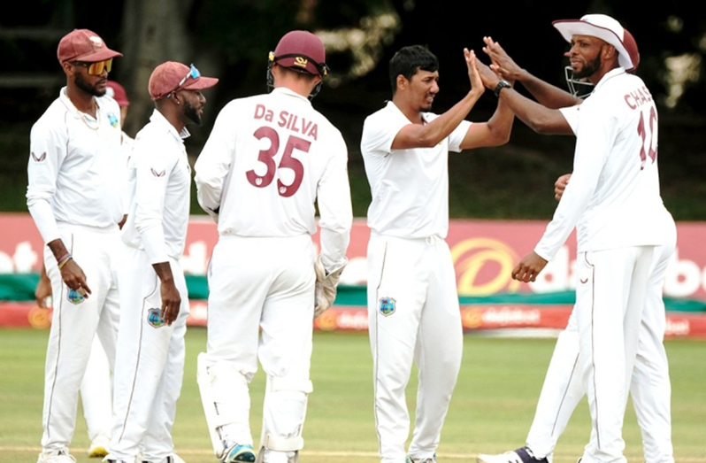 Gudakesh Motie ‘s match-figures of 13-99 are the best ever by a West Indian spinner in Test cricket.