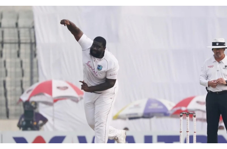 Rakheem Cornwall took 3-47 with his off-spinners
