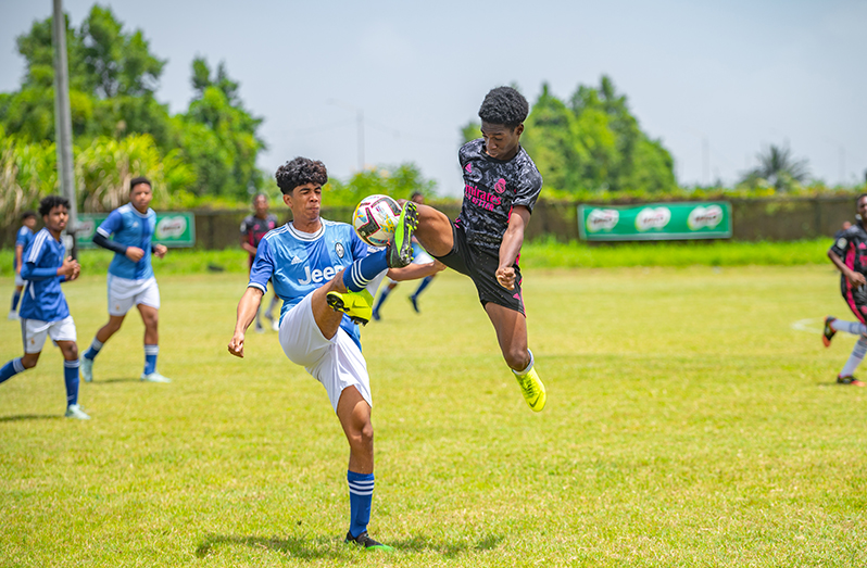 Action in the Milo Schools Football Tournament 2023 got underway yesterday (Delano Williams photo)