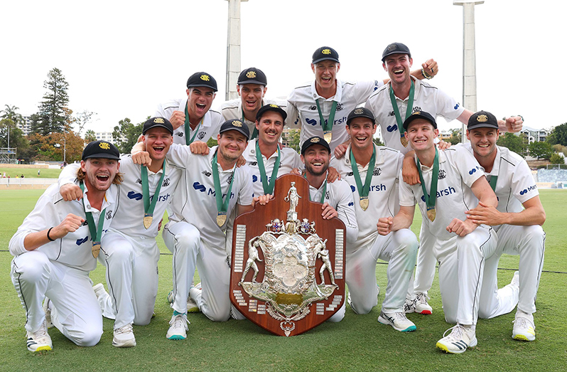 Western Australia have sealed an unprecedented back-to-back treble of men's domestic crowns with a crushing nine-wicket victory over Victoria in the Sheffield Shield final.