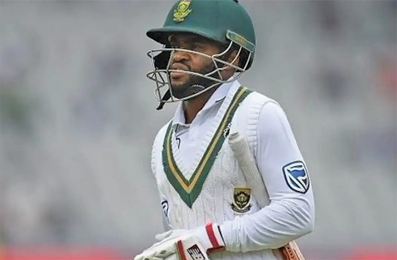 Temba Bavuma became first Test captain to play less than three balls on captaincy debut.