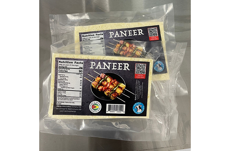 Paneer produced by Amaya Milk Company