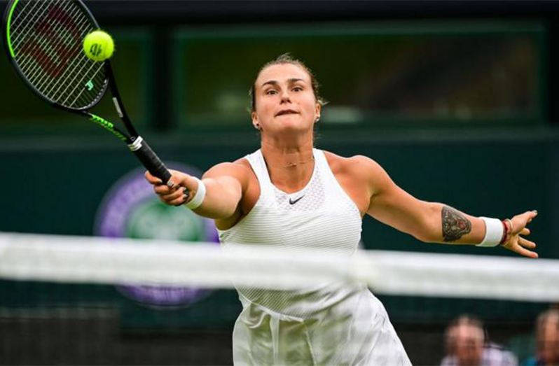 Aryna Sabalenka was not allowed to play at Wimbledon last year because of the ban on Belarusian and Russian players but can compete this year.
