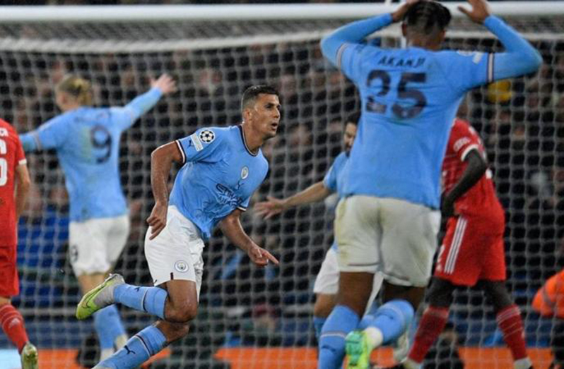 Manchester City take control against Bayern in quarters