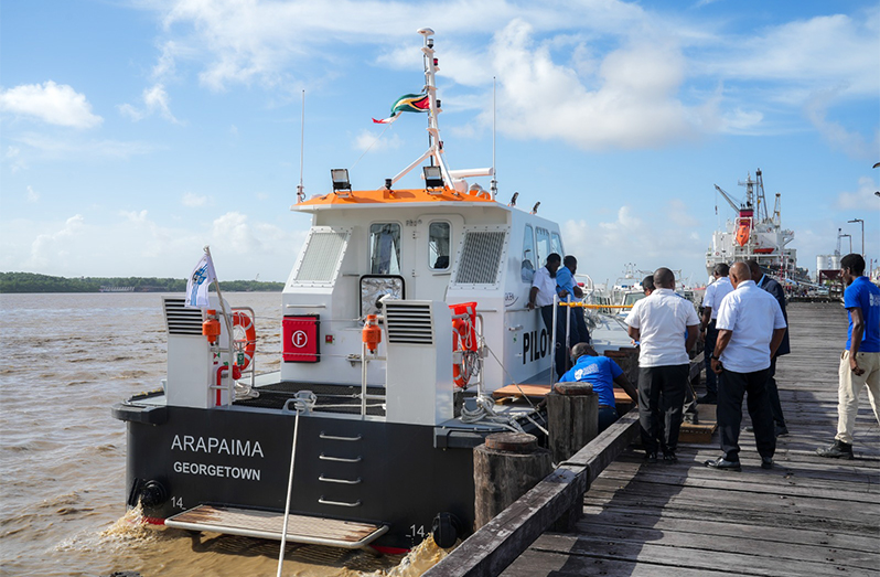 $535M Arapaima Pilot Boat commissioned - Guyana Chronicle