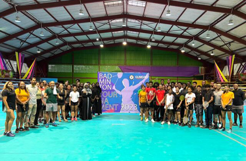 Some of the participants of the GUMDAC Badminton Tournament