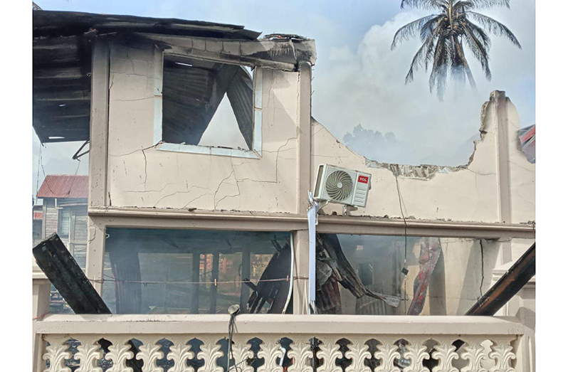 New Amsterdam pensioner Harmon Perreira lost his life in a house fire which was caused by an overheated AC conductor (Guyana Fire Service photo)