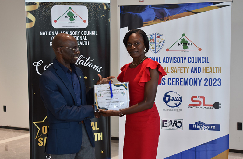Several companies and individuals were recognised for their valuable contributions to occupational health and safety (NCN photo)