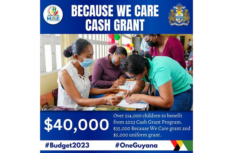 Education Ministry’s cash grant: Distribution of $40,000 commence on ...
