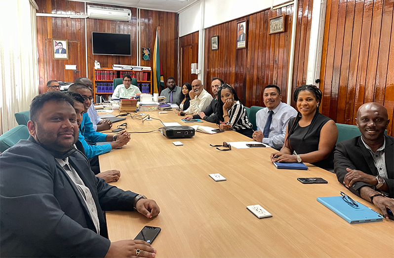 Members of the Association during one of the meetings with the Attorney-General