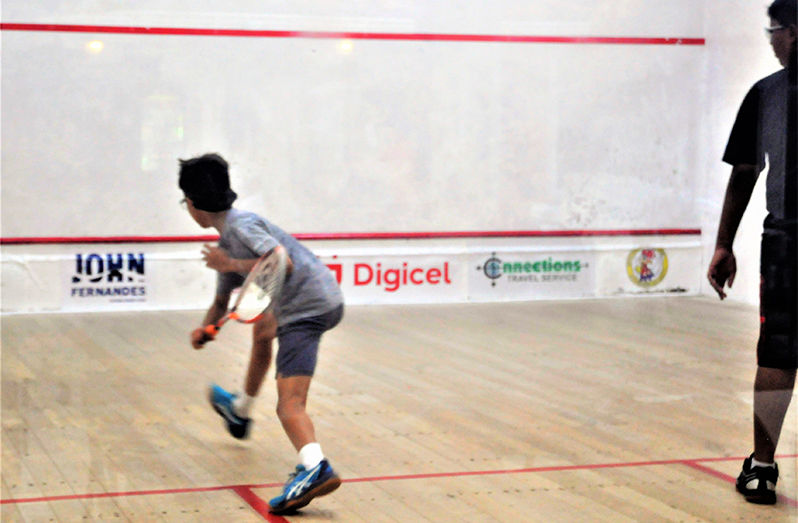 Ethan Bulkan beat Jibril Alli (partly hidden) on Wednesday night (Sean Devers photo)