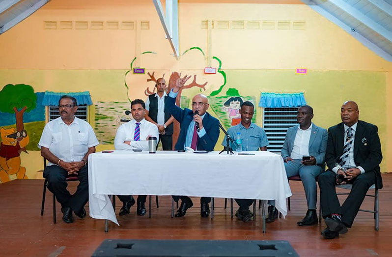 Vice-president, Dr. Bharrat Jagdeo, on Tuesday, said that the vendors at the popular “Plaisance Line Top” should not have been issued with letters before appropriate consultations were held with the vendors and residents of the community (Office of the Vice-President photo)