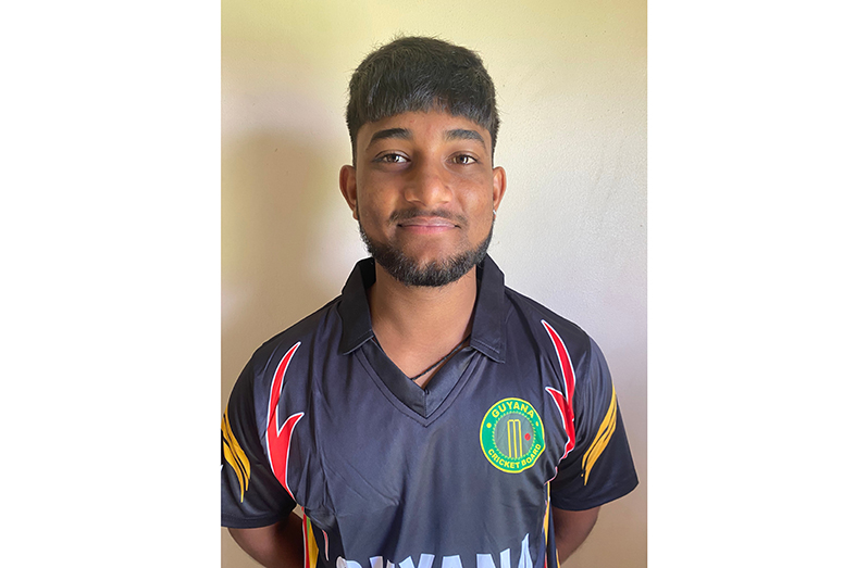 Talented batsman  Mavindra Dindyal will lead the Guyana Under-19 team